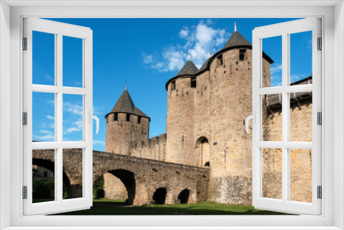 Comtal Castle of Carcassonne Fortress, France.