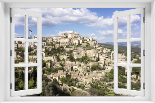 Fototapeta Naklejka Na Ścianę Okno 3D - Viewpoint of Gordes in Luberon