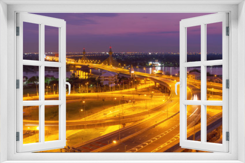 Fototapeta Naklejka Na Ścianę Okno 3D - Nonthaburi Bridge
