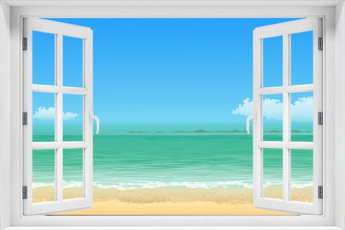 Fototapeta Naklejka Na Ścianę Okno 3D - Солнечный пляж