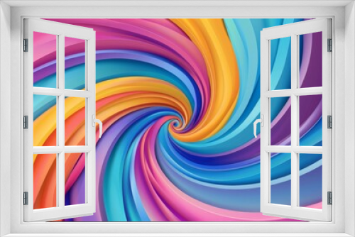 Colorful 3D swirl background with vibrant abstract design and gradient hues