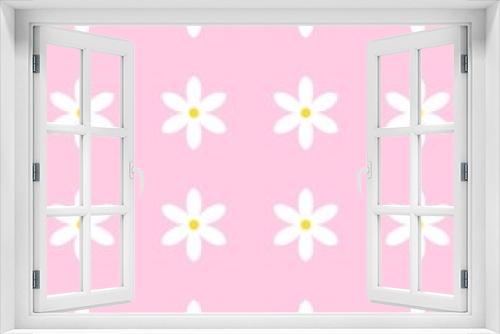 Fototapeta Naklejka Na Ścianę Okno 3D - cute daisy flower pink background