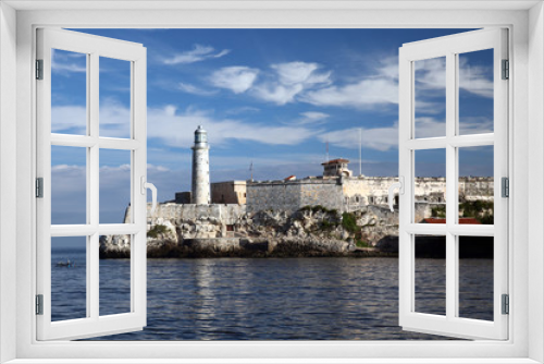 Fototapeta Naklejka Na Ścianę Okno 3D - Havanna, Castillo de los Tres Reyes del Morro