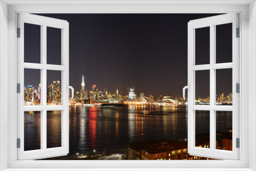 Fototapeta Naklejka Na Ścianę Okno 3D - Manhattan Skyline, New York