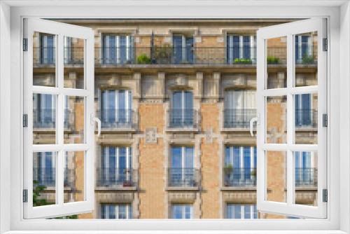 Fototapeta Naklejka Na Ścianę Okno 3D - Paris facade detail