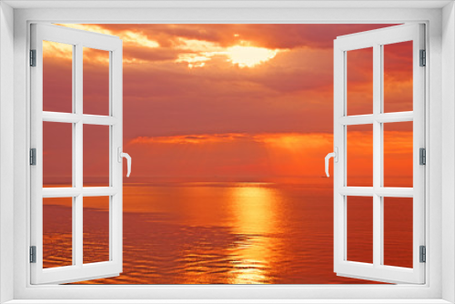 Fototapeta Naklejka Na Ścianę Okno 3D - sunrise on the sea
