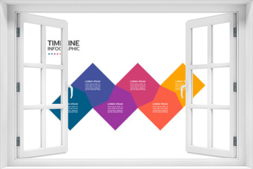 Timeline business infographic, presentation business infographic timeline with 6 steps.