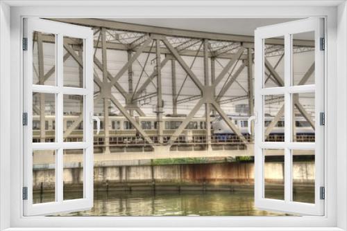 Fototapeta Naklejka Na Ścianę Okno 3D - 鉄橋