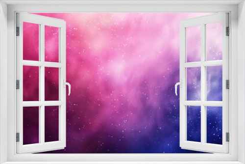 Abstract Cosmic Background with Pink and Blue Nebulae