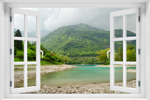 Fototapeta Naklejka Na Ścianę Okno 3D - Lago di Tenno (Trentino, Italy)