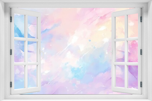 Abstract Watercolor Background with Pastel Hues
