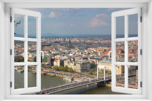 Fototapeta Naklejka Na Ścianę Okno 3D - Vue sur Budapest