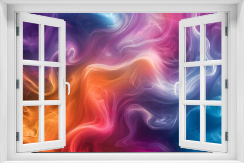 Swirling gradients of vibrant colors melting into one another, creating an ethereal abstract background.