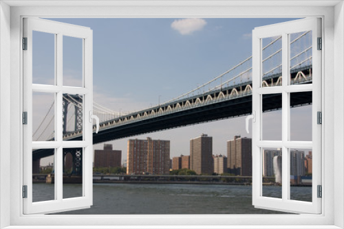 Fototapeta Naklejka Na Ścianę Okno 3D - Crossing over to Manhattan