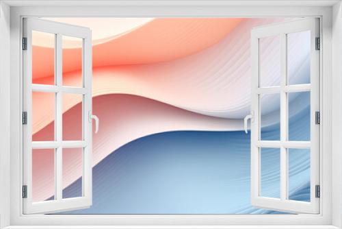 close up horizontal illustration of a pastel colour waves abstract background