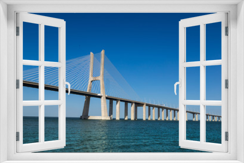 Fototapeta Naklejka Na Ścianę Okno 3D - Vasco da Gama Bridge in Lisbon