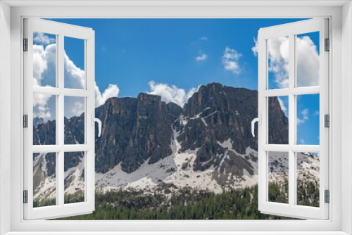 Fototapeta Naklejka Na Ścianę Okno 3D - Big mountains in Dolomites, Italy
