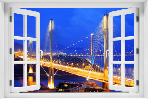 Fototapeta Naklejka Na Ścianę Okno 3D - highway bridge