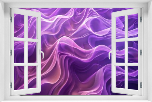 Another abstract wave pattern with vibrant purple lines,