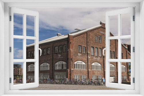 Fototapeta Naklejka Na Ścianę Okno 3D - Restored Docklands in Trondheim