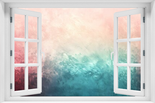 Gradient ivory to turquoise abstract shades backdrop