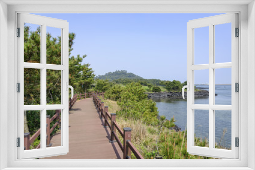 Fototapeta Naklejka Na Ścianę Okno 3D - Landscape of Jeju Olle cours No. 2