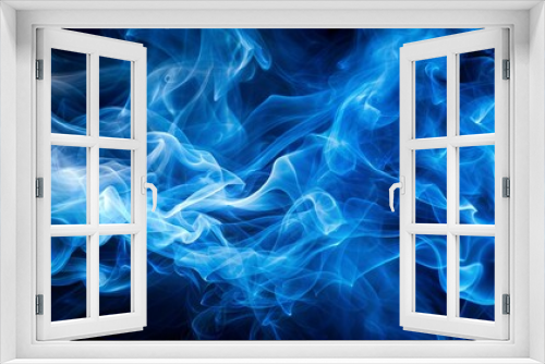 Blue smoke abstract background. Blue abstract light smoke background