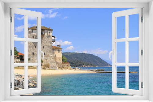 Fototapeta Naklejka Na Ścianę Okno 3D - Ouranoupoli Athos
