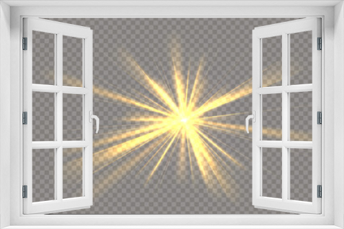 Fototapeta Naklejka Na Ścianę Okno 3D - Vector transparent sunlight special lens flare light effect. Stock royalty free vector illustration. PNG	