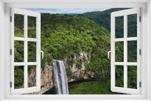 Fototapeta Naklejka Na Ścianę Okno 3D - View of Caracol waterfall - Canela City, Rio Grande do Sul - Brazil
