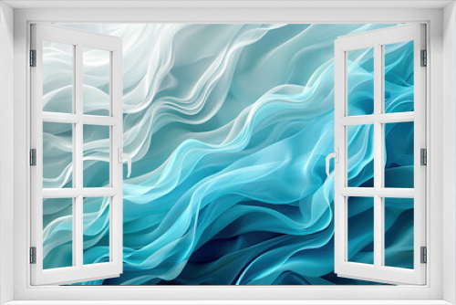 Gradient Waves in Soft Blues Texture, Multiple Gradients In Soft Blue Hues With A Flowing, Wave-like Texture, Creating A Soothing, Fluid Effect.