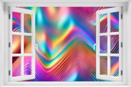 background with an abstract blur effect and a holographic rainbow foil iridescent design