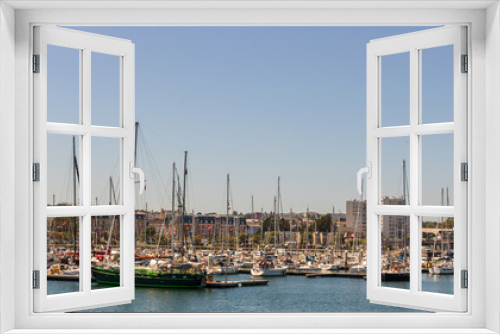 Cherbourg Harbor in Normandy, France