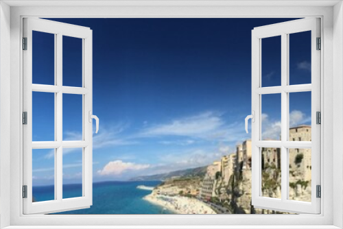 Fototapeta Naklejka Na Ścianę Okno 3D - Tropea panoramica Calabria