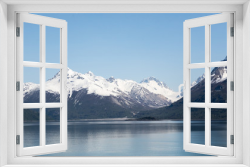 Fototapeta Naklejka Na Ścianę Okno 3D - Mountains in Glacier Bay