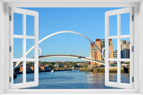 Fototapeta Naklejka Na Ścianę Okno 3D - Bridge on Tyne River, Newcastle, England