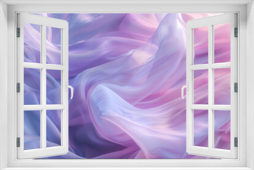 Flowing Pastel-Colored Fabric in Soft Light.Keywords: