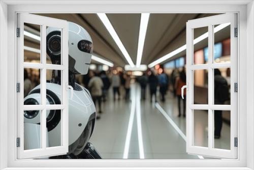 robot security guards in the mall