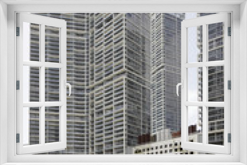 Fototapeta Naklejka Na Ścianę Okno 3D - Brickell Miami architecture