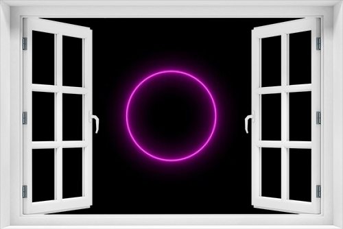 Fototapeta Naklejka Na Ścianę Okno 3D - abstract beautiful color neon light loading circle icon concept illustration background	.
