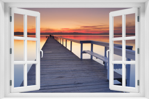 Fototapeta Naklejka Na Ścianę Okno 3D - Long Jetty Sunset