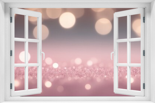 A dreamy, pink, sparkling bokeh background with glowing lights, perfect for holiday, celebration themes, or elegant, festive events