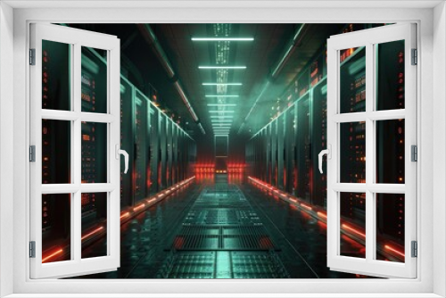 Experience the Interconnected World of IT Infrastructure with Server Station Visuals