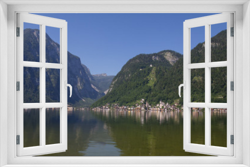 Fototapeta Naklejka Na Ścianę Okno 3D - View To Hallstatt In Salzkammergut