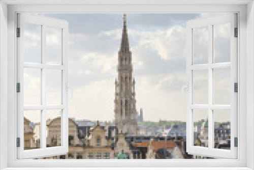 Fototapeta Naklejka Na Ścianę Okno 3D - Kunstberg or Mont des Arts gardens in Brussels