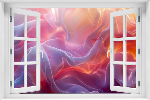 Soft Vibrant and Ethereal Digital Backdrop with Flowing Organic Shapes and Harmonious Color Gradients