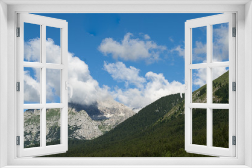 Fototapeta Naklejka Na Ścianę Okno 3D - panorama montagne trentino alto adige dolomiti alpi cime