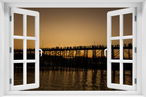 Fototapeta Naklejka Na Ścianę Okno 3D - Red sky twilight sunset orange