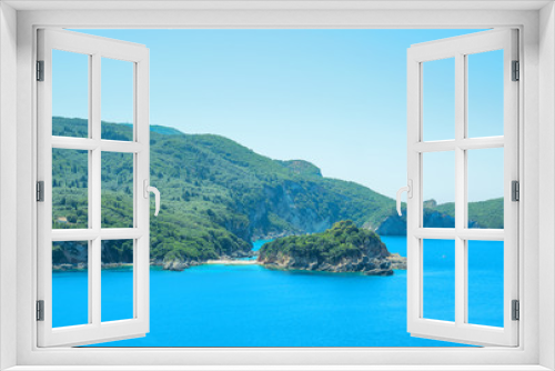 Fototapeta Naklejka Na Ścianę Okno 3D - view of Paleokastritsa bay.Corfu