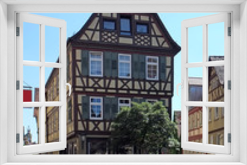 Fototapeta Naklejka Na Ścianę Okno 3D - Fachwerkhäuser in Schwäbisch Hall